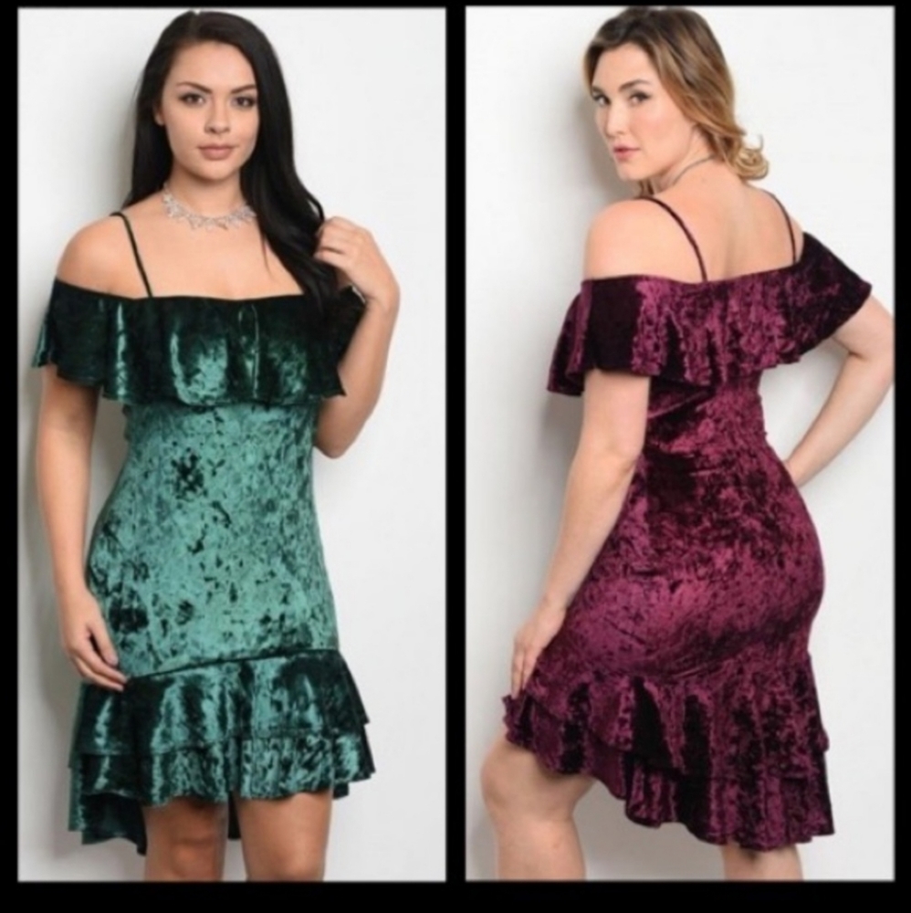 Velvet  Mermaid Ruffle Dress NWOT - Plus Size